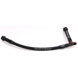 Holley 4150 Dual Inlet Black Braided Fuel Line -6 AN - Carburetor Dual ...