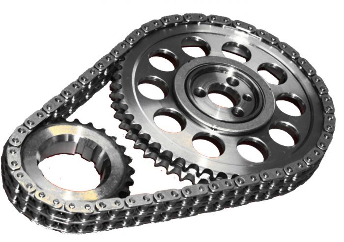 SA GEAR 78110T-9 Big Block Chevy BBC .250 Double Roller Timing Chain Set w/ 9 Position Keyway 396 427 454 