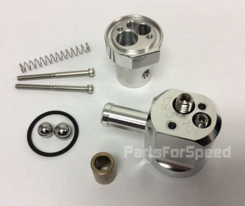 Made USA DF-17 Inline Adapter fits 3//8/" hose Dual Flow Adjustable PCV Valve