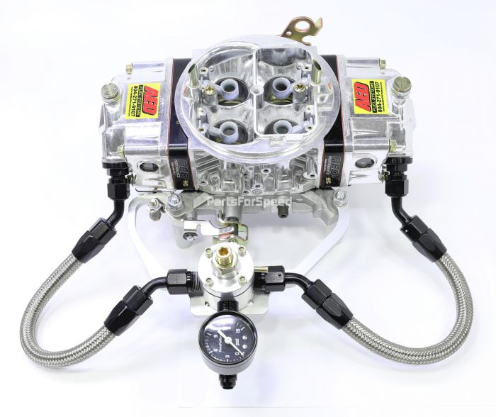 Return Style Fuel Pressure Regulator Kit W/ Gauge, 4150 Carb Bracket