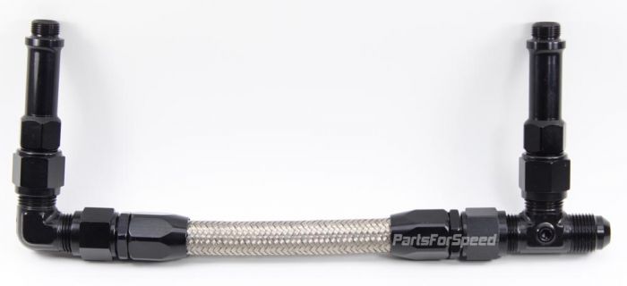 Barry Grant King Demon Carb Braided Dual Fuel Line 8 An Black Made In The Usa