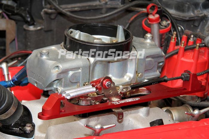 Throttle Bracket Red Holley Carb Cable Made in the USA