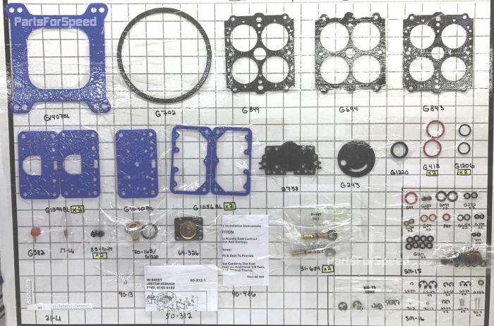 Holley Performance Carburetor Rebuild Kit 1850 3310 9776 80457 80670 80508 
