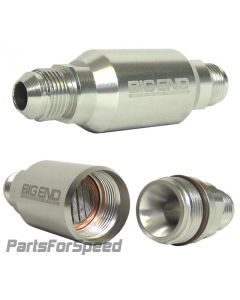 Polished -6 AN Billet Fuel Filter for Carburetor