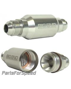 Polished -6 AN Billet Fuel Filter for Carburetor