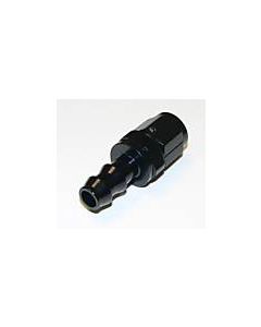  -6AN Push On Full Swivel Hose End Straight Black