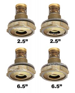 AED Holley High Flow 4 Window Alcohol Power Valve Kit Two 2.5" plus Two 6.5"