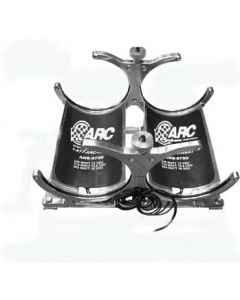 ARC Dual Chrome 10 / 15 lb Billet Nitrous Bottle Bracket w 12V &120V Heaters