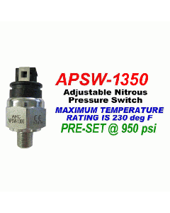 ARC APSW-1350 12 Volt DC Nitrous Adjustable Pressure Control Switch 500-1350 PSI