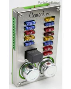 Centech PDP-1L 13 Circuit Fuse Panel Hot Rod Street Power Distribution for LEDs