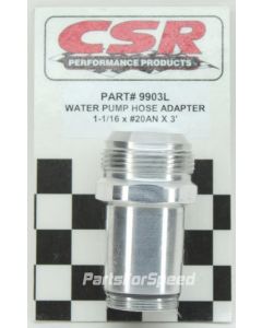 CSR 9903L Water Pump Inlet Adapter Fitting 20AN O-ring Style