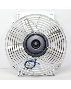 Davies Craig 0185 DCSL14 14" Electric Push/Puller Chrome Radiator Cooling Fan