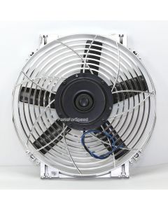 Davies Craig 0189 DCSL14 14" Electric Push/Puller Chrome Radiator Cooling Fan