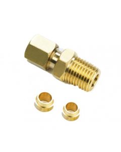 Davies Craig 0418 Compression Fitting ¼ NPT WITH 5 & 6MM Olive