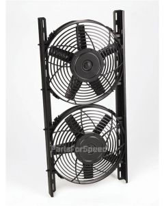 Davies Craig Dual 12" Electric Push/Puller Radiator Fans with Mounting Bracket