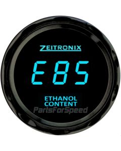 Zeitronix ECA-2 Ethanol Content Analyzer with Flex Fuel Sensor and Gauge Blue