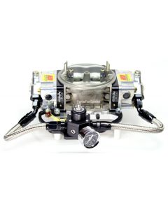 Fuel Pressure Regulator, Gauge, Bracket, Holley Carburetor Lines Kit 6AN