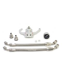 Fuel Pressure Regulator, Gauge, Bracket, Holley Carburetor Fuel lines Kit USA