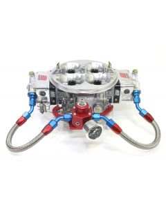 Fuel Pressure Regulator, Bracket, Lines, and Gauge Kit for Holley Dominator 4500 Carburetors
