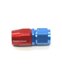 6AN Reusable Hose End Straight Red/Blue -6AN USA Made