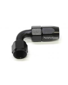  -6AN 90 Degree Swivel Hose End Black