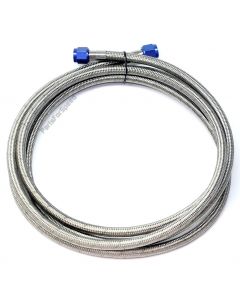 10 foot / 120" 6AN Braided Nitrous Feed Line / Hose Teflon Core Made in USA