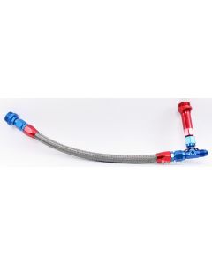 Holley 4150 Dual Inlet Braided Stainless Steel Fuel Line -6 AN