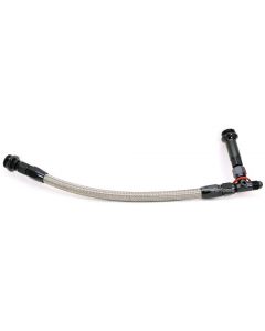 Holley 4150 Dual Inlet Braided Fuel Line -6 AN Black