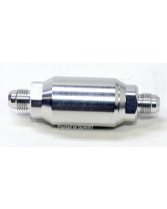 Pure Flow 6AN Male to 6AN Male Fuel Filter Anodized Aluminum Made in the USA