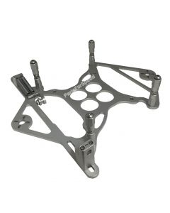 PRP 1090 Scoop Mounting Bracket with Nitrous Solenoid Mounts Holley 4150 Silver Made in USA