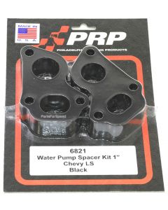 PRP 6821 Water Pump Spacer Kit 1" Chevy LS Black Made in the USA
