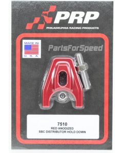PRP 7510 Red Anodized Chevy Distributor Hold Down