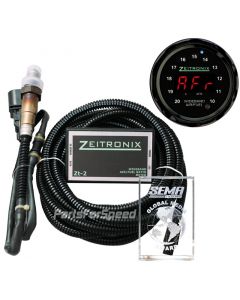 Zeitronix ZT-2 plus Black ZR-2 Multi Gauge Bundle with Black Bezel and Red LED Digits