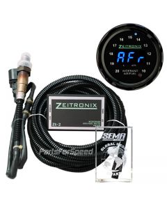 Zeitronix ZT-2 plus ZR-1 AFR / Lambda Gauge Blue LED Digits Black Bezel