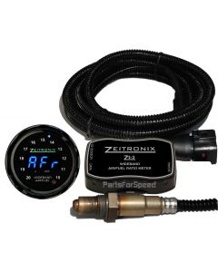 Zeitronix ZT-3 Wideband AFR & ZR-1 Gauge Bundle: O2 Sensor System Black Gauge Blue LED Datalogger